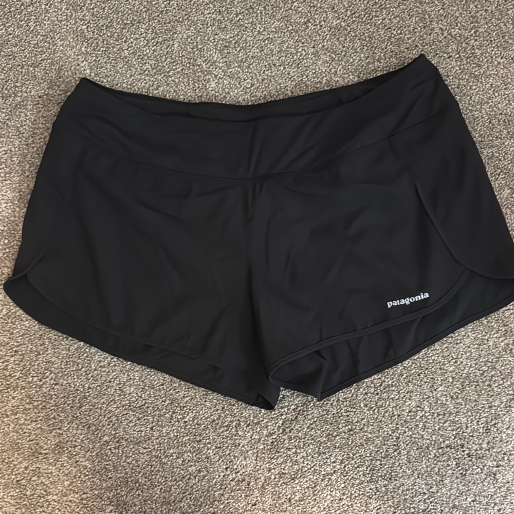 Patagonia Black Athletic Shorts Lightweight Performance